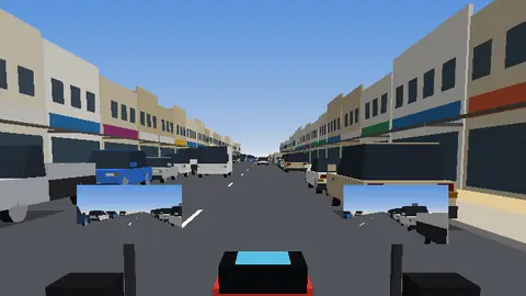 Practice clip still: A car door opens ahead