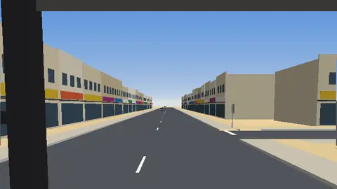 Practice clip still: Right turn with a rider on the inside